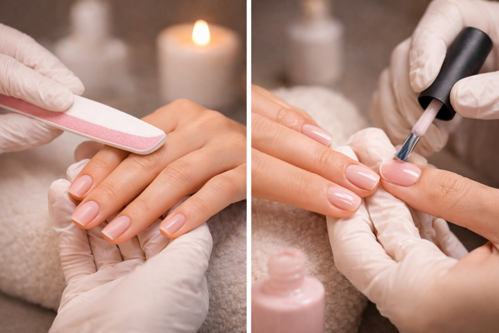 Manicure base con Lima e Stesura smalto, Padova
